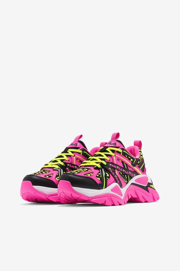 Rosa/negro/blanco Fila Outlet Mujer Electrove 2