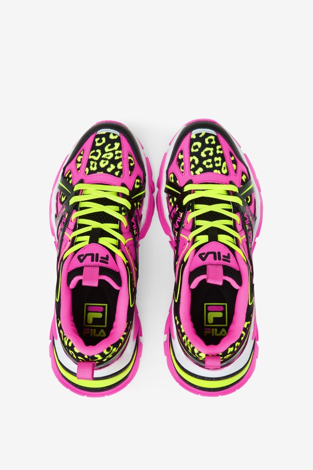 Rosa/negro/blanco Fila Outlet Mujer Electrove 2