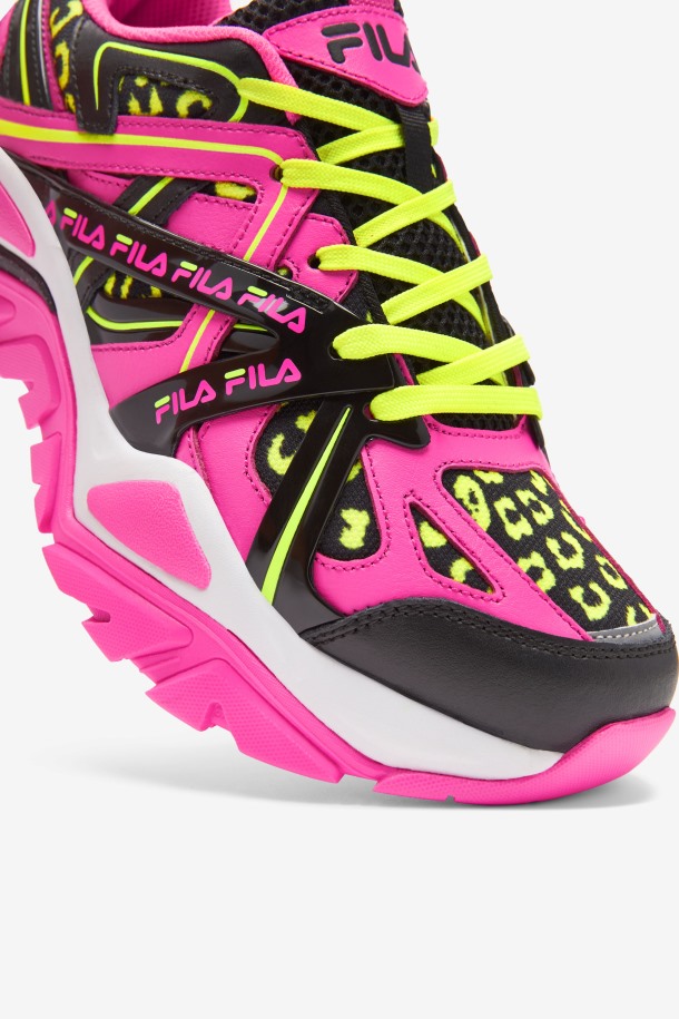 Rosa/negro/blanco Fila Outlet Mujer Electrove 2