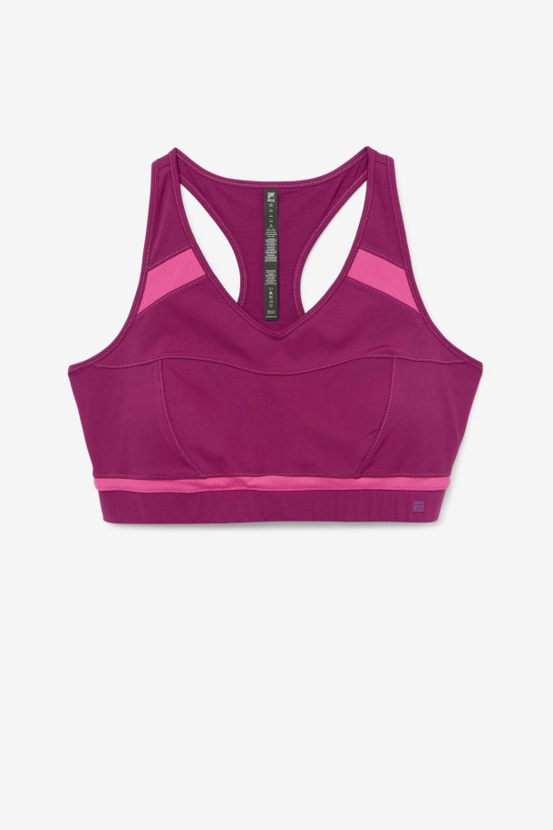 Magenta Violeta/brillante Rosa Fila Outlets Uplift Racerback Sujetador Deportivo