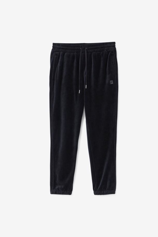 Pantalon Devell Terciopelo Negro Salida Cola