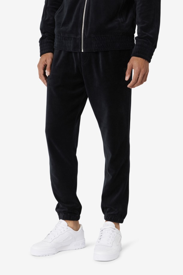 Pantalon Devell Terciopelo Negro Salida Cola