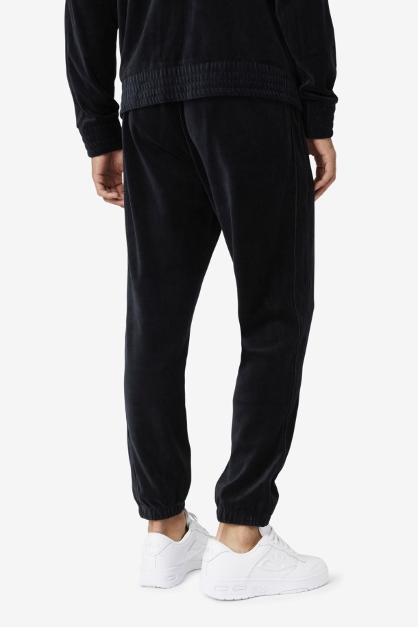 Pantalon Devell Terciopelo Negro Salida Cola