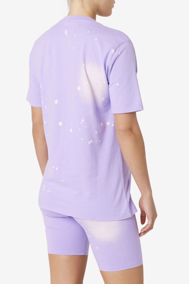 Camiseta Alivia Tie Dye Fila Outlets Viola Tie Dye