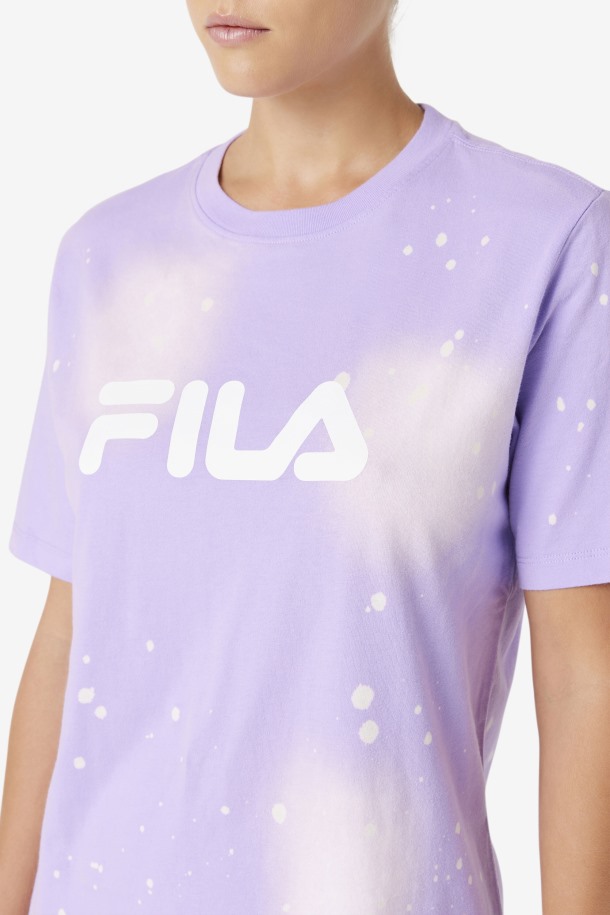 Camiseta Alivia Tie Dye Fila Outlets Viola Tie Dye