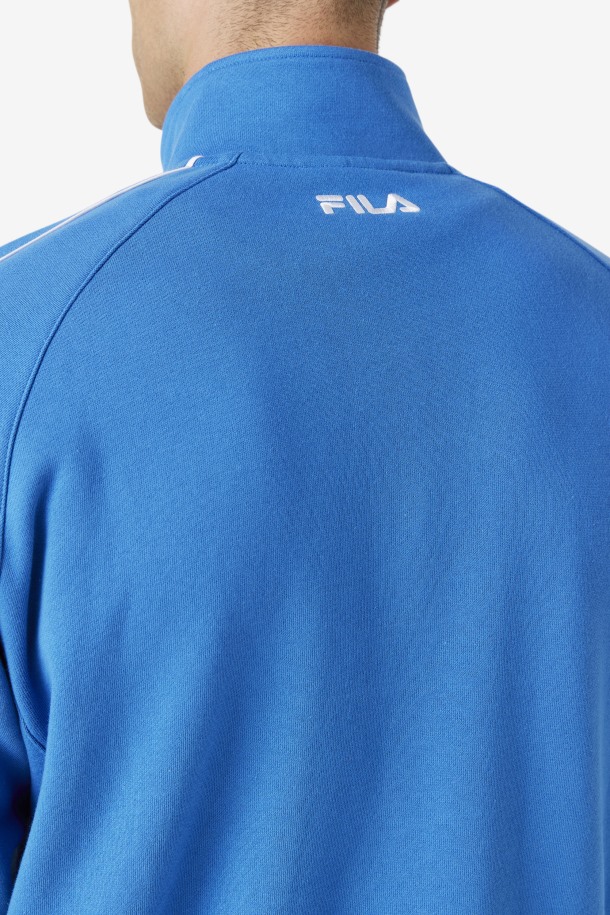 Chaqueta De Chándal Sutton Azul Fuerte/blanco/coral Rosa Ofertas Fila