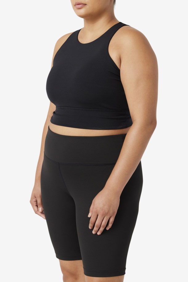 Sujetador Deportivo Cuello Alto Uplift Fila Outlet Negro
