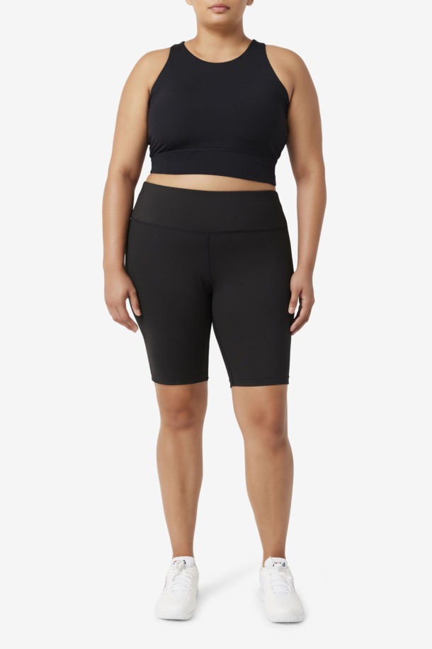 Sujetador Deportivo Cuello Alto Uplift Fila Outlet Negro