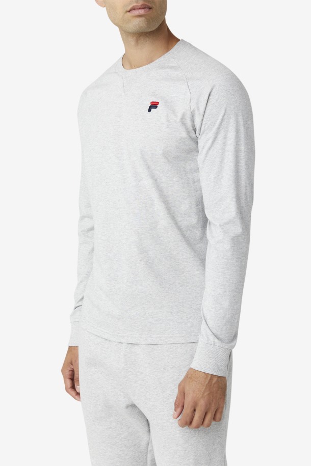 Camiseta Flynn Manga Larga Outlet Fila Gris Claro