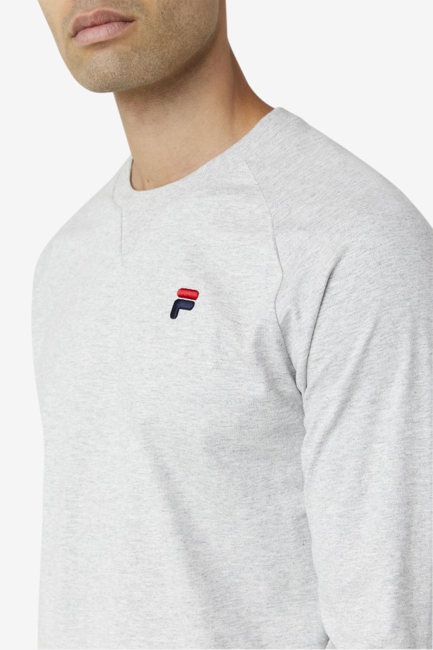 Camiseta Flynn Manga Larga Outlet Fila Gris Claro