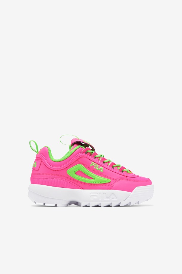 Rosa/verde/blanco Niños Grandes Disruptor 2 Premium Fila Outlet