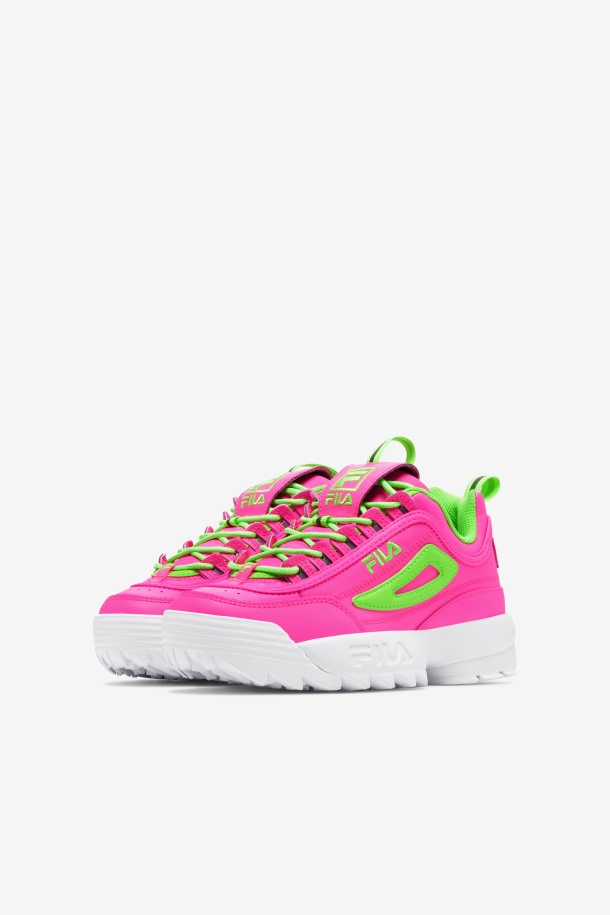 Rosa/verde/blanco Niños Grandes Disruptor 2 Premium Fila Outlet