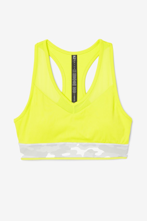 Fila Outlets Uplift Racerback Bra Top Azufre
