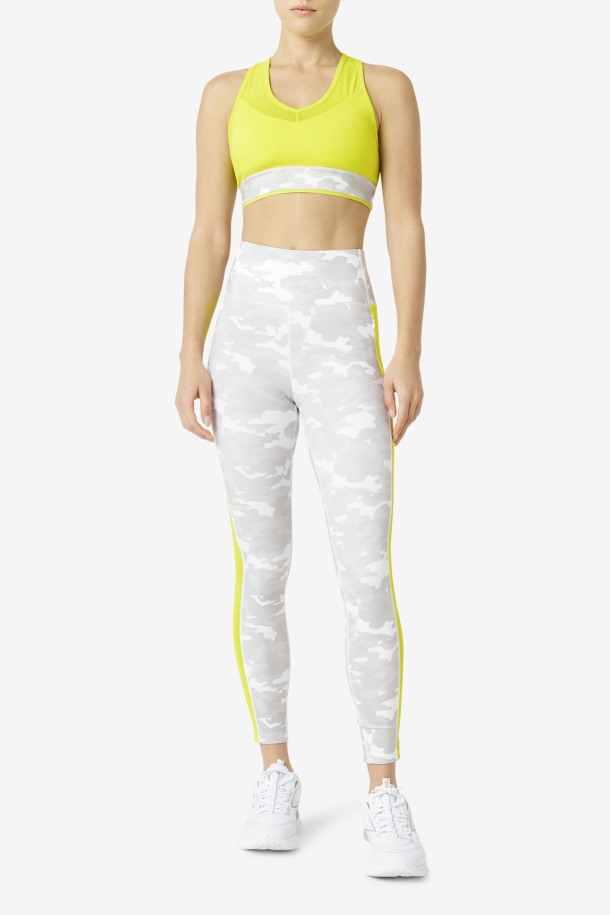 Fila Outlets Uplift Racerback Bra Top Azufre