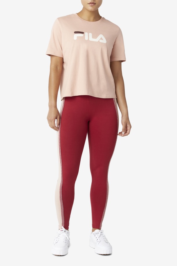 Row Outlets Miss Eagle Camiseta Rosa/tortuga/caoba