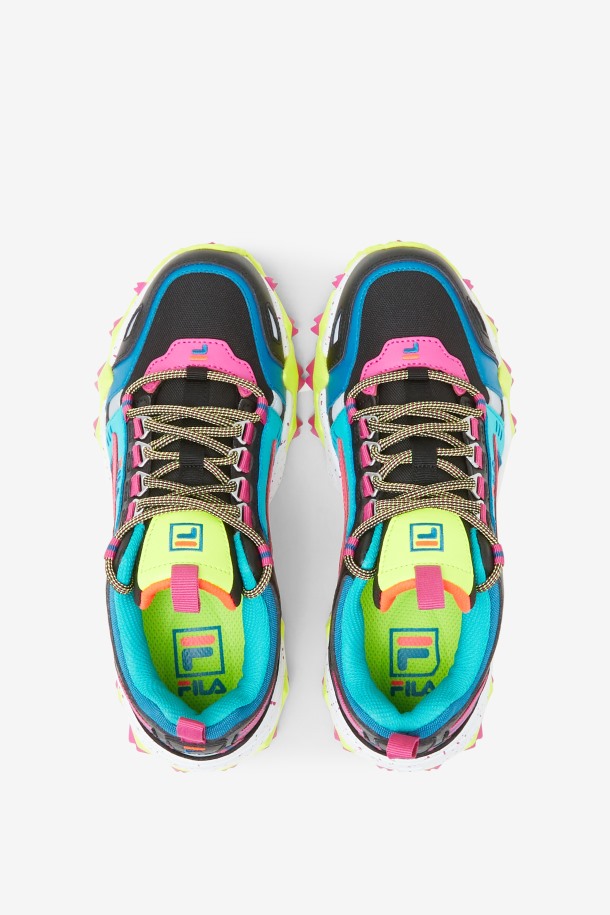 Fila Mujer Oakmont Tr Negro/diva Rosa/amarillo