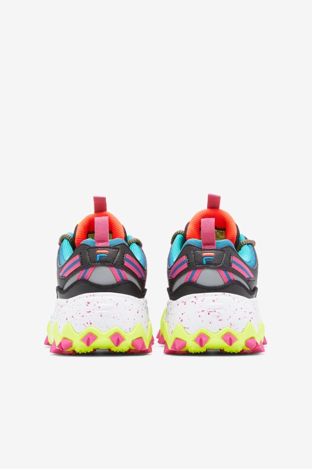 Fila Mujer Oakmont Tr Negro/diva Rosa/amarillo
