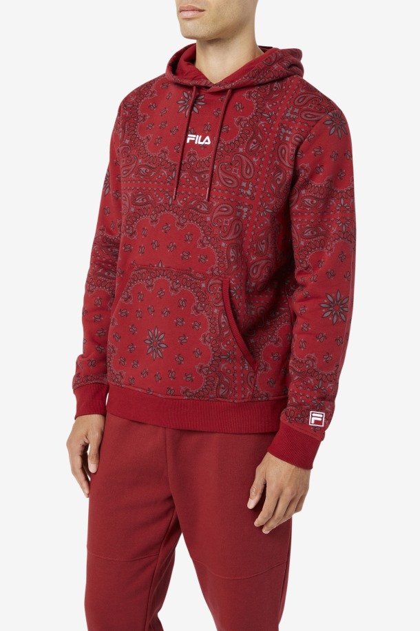 Sudadera Con Capucha Seneca Con Estampado De Ruibarbo/pañuelo Fila Outlet