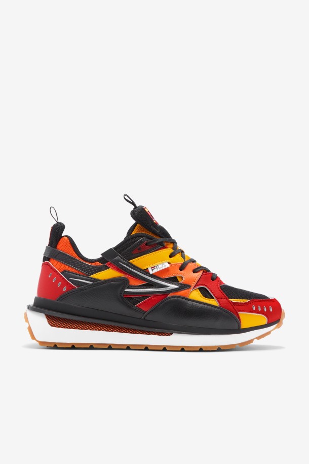 Sandenal Hombre Negro/rojo/dorado Fila Outlet