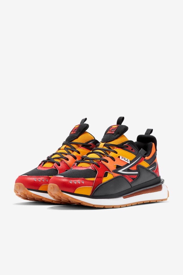 Sandenal Hombre Negro/rojo/dorado Fila Outlet