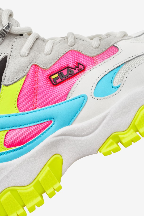 Blanco/negro/bluefish Fila Outlet Mujer Ray Tracer Tr 2 Mid