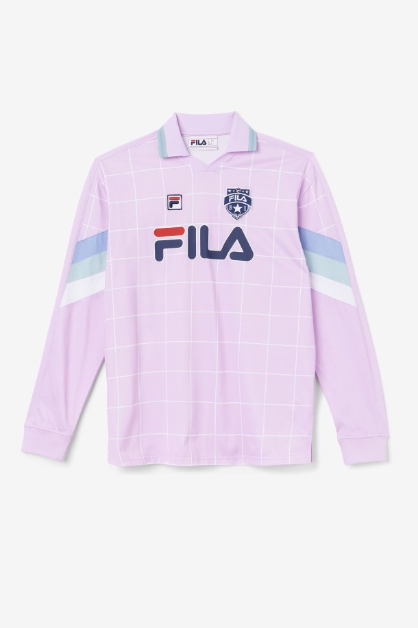 Camiseta De Portero Fila Outlets Orchid/blanco/ether Zorra