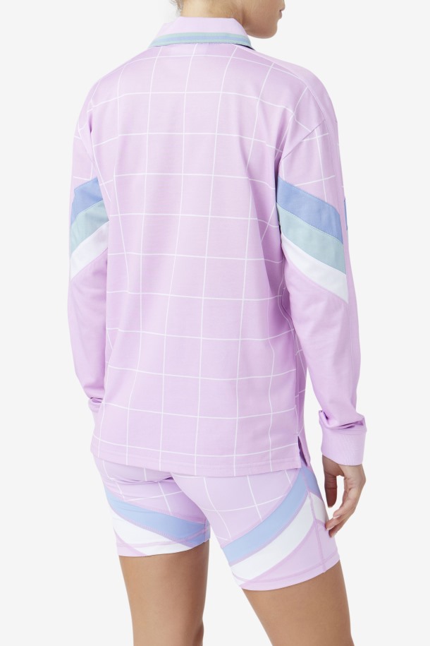 Camiseta De Portero Fila Outlets Orchid/blanco/ether Zorra