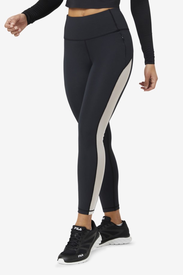 Fila Outlets Negro/blanco Forza Contraste 7/8 Leggins