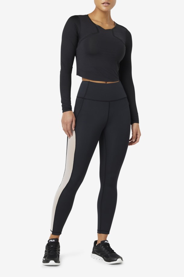 Fila Outlets Negro/blanco Forza Contraste 7/8 Leggins