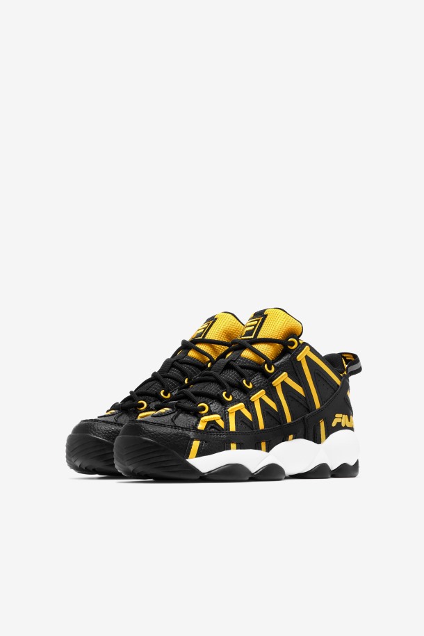 Fila Outlets Niños Grandes Stackhouse Spaghetti Negro/limón/blanco