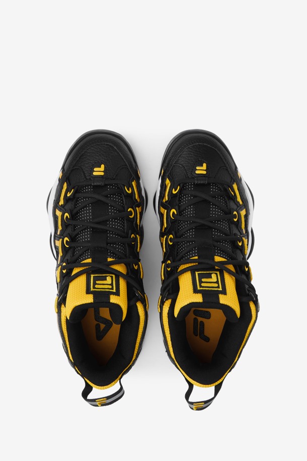 Fila Outlets Niños Grandes Stackhouse Spaghetti Negro/limón/blanco