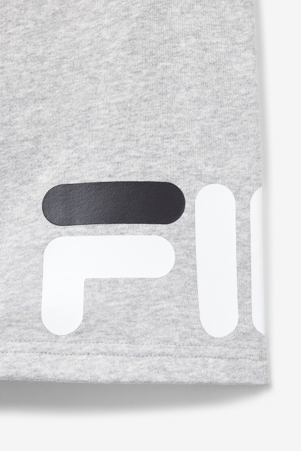 Gris Jaspeado Fila Outlets Zeshawn Corto