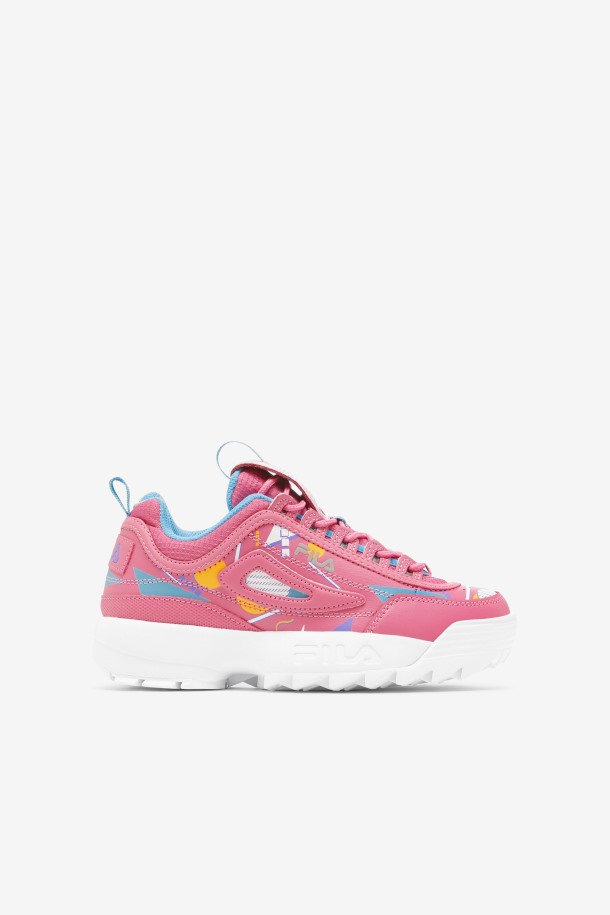 Fila Outlet Bubblegum/azul/blanco Niños Pequeños Disruptor 2 Premium