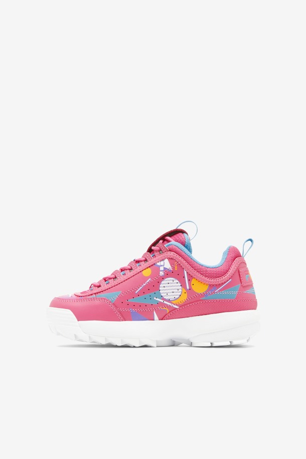 Fila Outlet Bubblegum/azul/blanco Niños Pequeños Disruptor 2 Premium