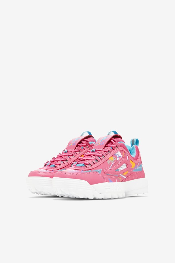 Fila Outlet Bubblegum/azul/blanco Niños Pequeños Disruptor 2 Premium
