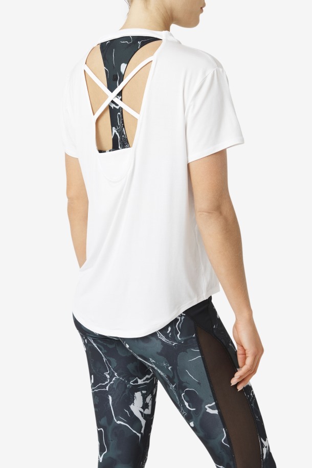Camiseta Fi-lux Manga Corta Blanco Fila Outlet