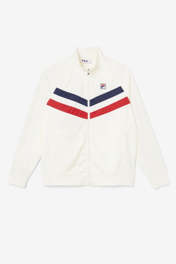 Jaya Track Jacket Fila Outlets Egret/red/navy