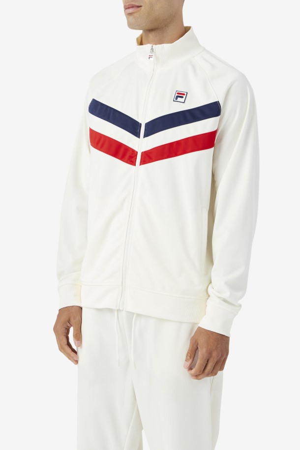 Jaya Track Jacket Fila Outlets Egret/red/navy