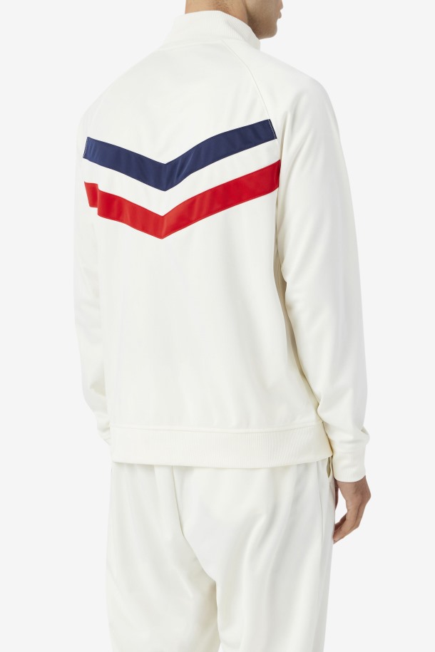Jaya Track Jacket Fila Outlets Egret/red/navy