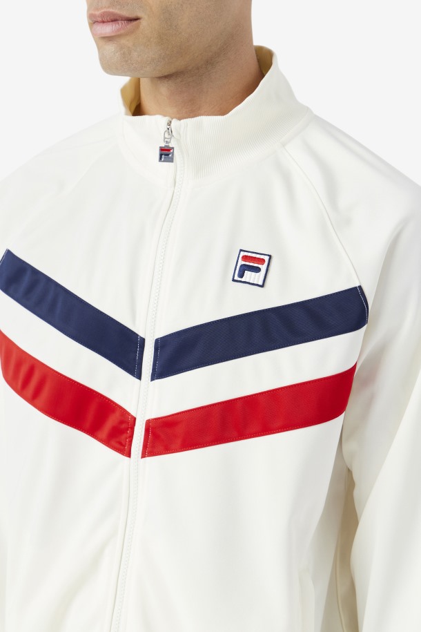 Jaya Track Jacket Fila Outlets Egret/red/navy