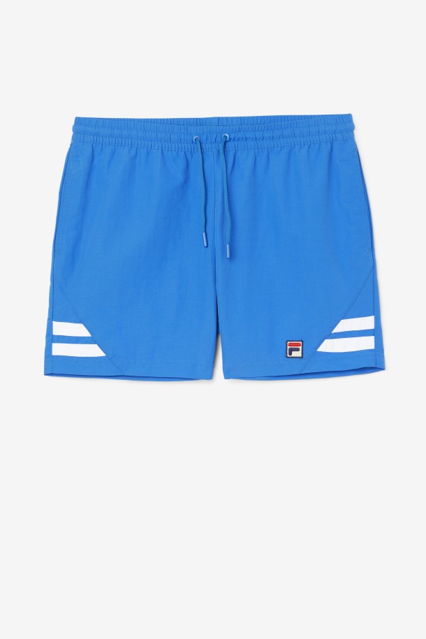 Shorts De Baño Fila Outlet Vantage Azul Fuerte/blanco