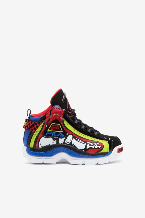 Fila Para Niños Grandes Grant Hill 2 Racing White/lime Punch/blue