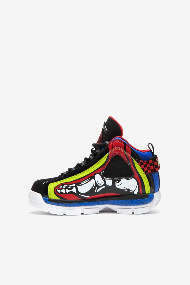 Fila Para Niños Grandes Grant Hill 2 Racing White/lime Punch/blue