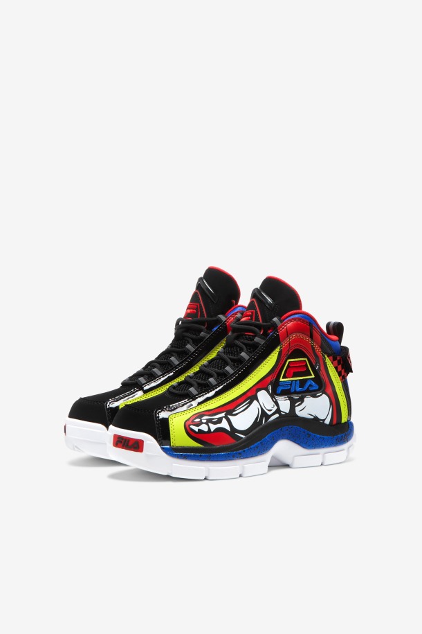 Fila Para Niños Grandes Grant Hill 2 Racing White/lime Punch/blue