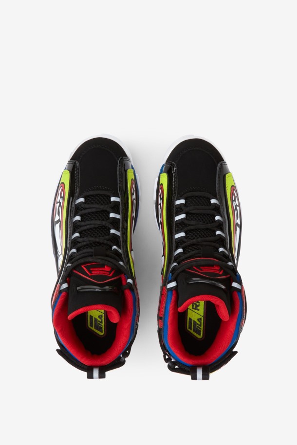 Fila Para Niños Grandes Grant Hill 2 Racing White/lime Punch/blue