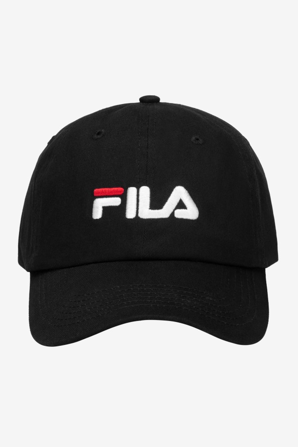 Gorra De Beisbol Con Logo Bordado Fila Outlets Negro