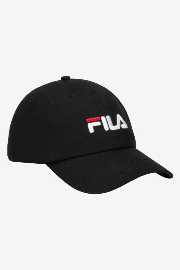 Gorra De Beisbol Con Logo Bordado Fila Outlets Negro