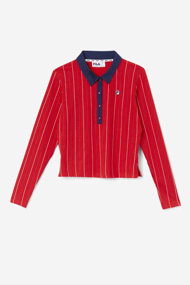 Polo Jada Manga Larga Salida Alambre Rojo