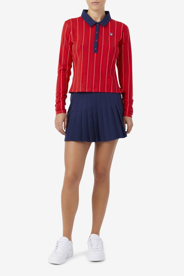 Polo Jada Manga Larga Salida Alambre Rojo