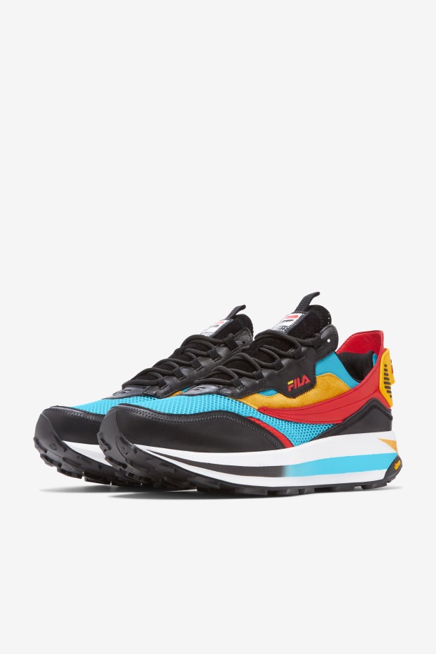 Fila Outlet Bluefish/gold/black Hombres R1 Runner X Barneys